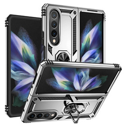 Бронированный Чехол до Samsung Galaxy Z Fold 4 5G, Nox Case Ring, серебряный
