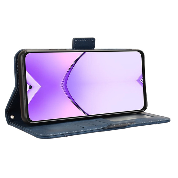 Откидной чехол для Oppo A80, Card Slot, темно-синий