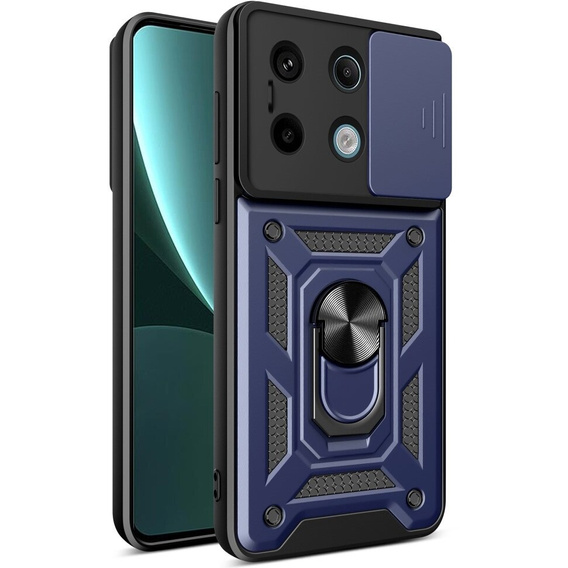 Чехол NOX Camera Slide Xiaomi Redmi Note 13 Pro 5G, CamShield Slide, синий