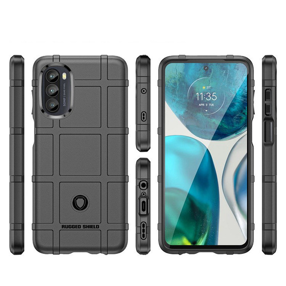 Чoхол до Motorola Moto G52 / G82 5G, Rugged Shield, чорний