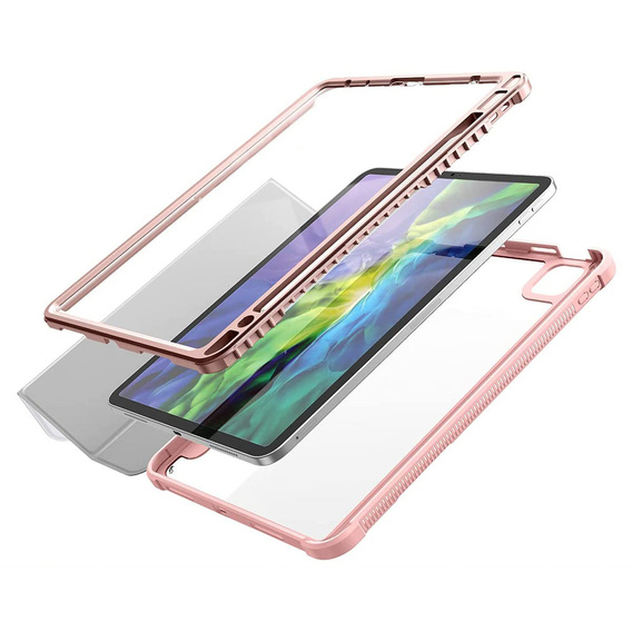 Чoхол до iPad Air 4 10.9 2020 / iPad Pro 11 2020 / 2018, Suritch Full Body Marble, рожевий