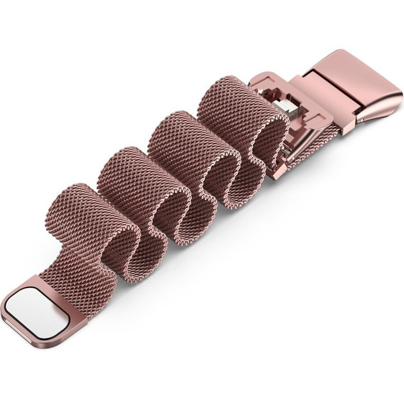 Браслет Milanese Fine Mash 2 до Huawei Band 6 / Honor Band 6, Rose Gold