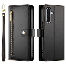 Флип-кейс Wallet Zipper Pocket для Samsung Galaxy A17 5G, Wallet Zipper Pocket, черный