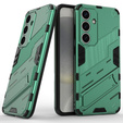 Чехол для Samsung Galaxy A56 5G, Military kickstand, зелёный
