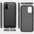 Чoхол до Xiaomi Redmi Note 10 / 10S, Carbon, чорний
