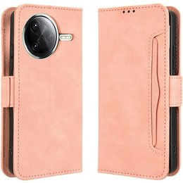 Откидной чехол для Xiaomi Poco F7 Ultra, Card Slot, розовый