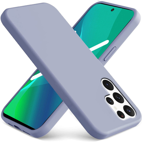 Чoхол до Samsung Galaxy S22 Ultra 5G, Silicone Lite, лавандовий