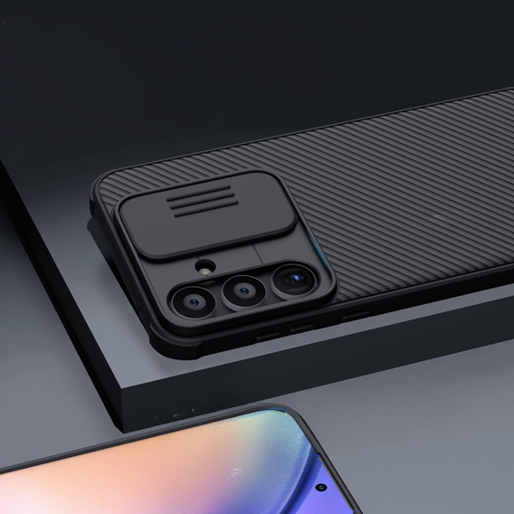 Чехол NILLKIN для Samsung Galaxy A55 5G, силиконовый чехол CamShield для MagSafe, чёрный