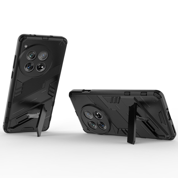 Чохол для OnePlus 12 5G, Military kickstand, чорний