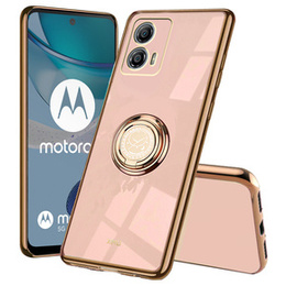 Чoхол до Motorola Moto G53 5G, Electro Ring, рожевий rose gold