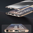 Чохол для Samsung Galaxy S25 Ultra, Magnetic Dual Glass, золотий