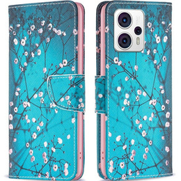 Чохол-книжка для Motorola Moto G53 5G / G23 / G13, Wallet, Sakura, м'яти
