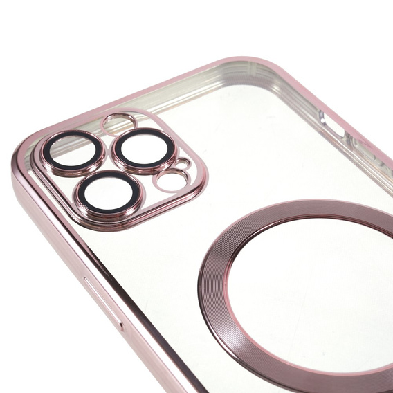 Чoхол до iPhone 12 Pro, MagSafe Hybrid, рожевий