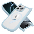 Чохол для iPhone 16 Pro, для MagSafe, Cute Cat, м'яти + захисне скло