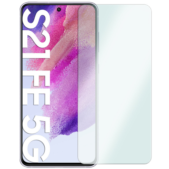 Броньований чохол для Samsung Galaxy S21 FE, броньований Slide Ring, чорний + скло 9H