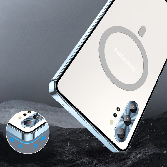 Защитный чехол для камеры Samsung Galaxy Note 10+ Plus, CamShield MagSafe, прозрачный / синий