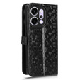 Чехол с откидной крышкой для Oppo Reno 14, Wallet Rhombus, черный
