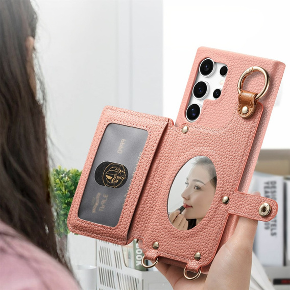 Чехол до Samsung Galaxy S25 Ultra, GKK Leather, чёрный