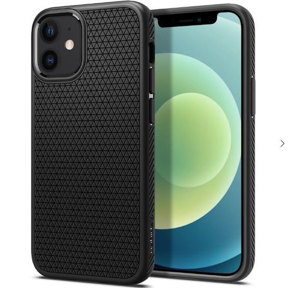 Чехол Spigen до iPhone 12 Mini, Liquid Air, чёрный