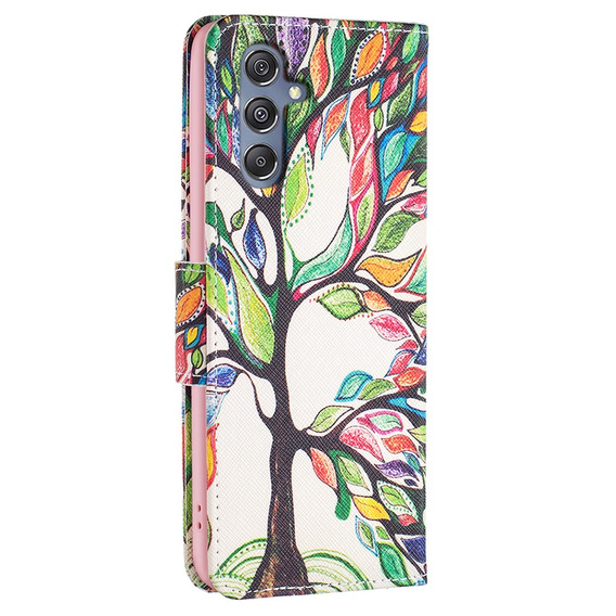 Откидной чехол для Samsung Galaxy M34, Wallet, tree of life, белый