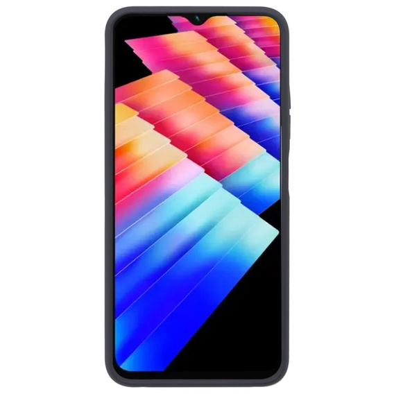 Чехол для Infinix Hot 30i, Frosted Ring, чёрный