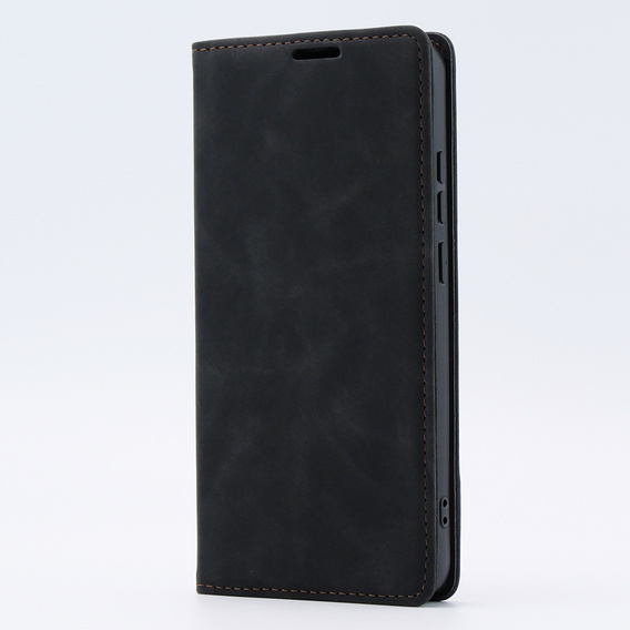 Чехол для Oppo A78 4G, ERBORD Vintage, бумажник с клапаном, чёрный