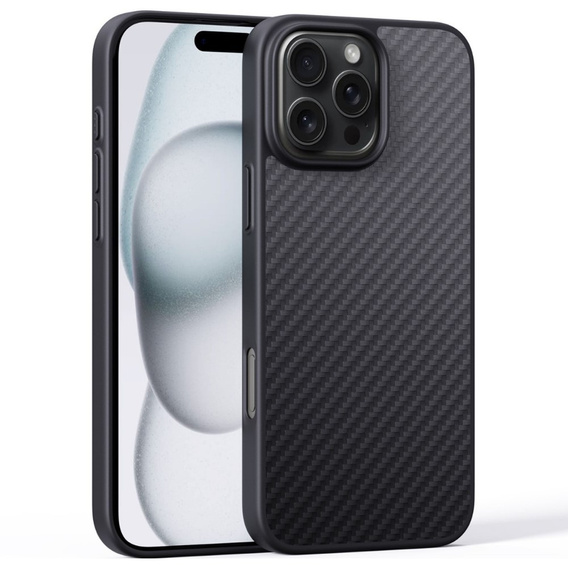Чехол для iPhone 16 Pro Max, Aramid Fiber Cover, чёрный