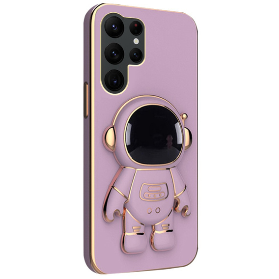 Чехол до Samsung Galaxy S23 Ultra, Astronaut, фиолетовый
