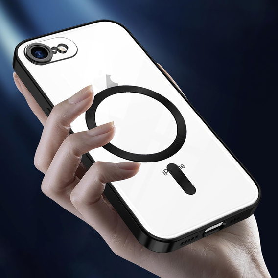 Чохол для iPhone 7 / 8, Electro MagSafe, чорний + Скло на екран