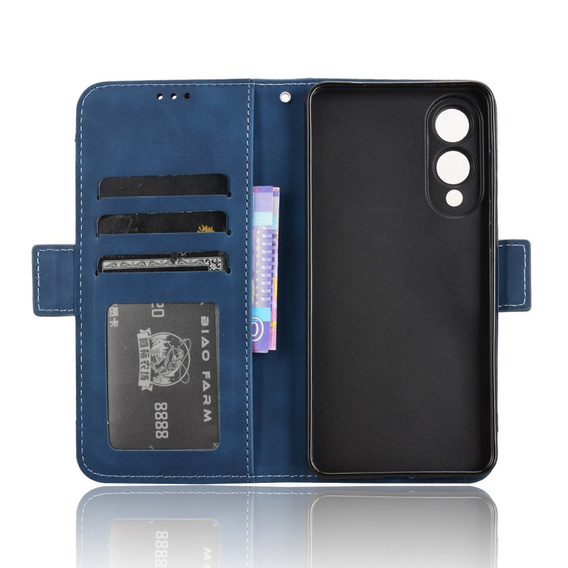 Футляр з клапаном для Samsung Galaxy S25 Edge, Card Slot, темно-синій