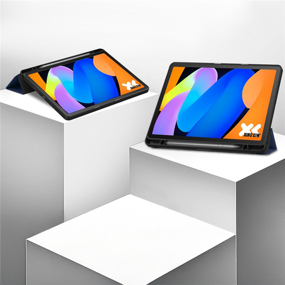 Чехол для Lenovo Idea Tab 11" 2025 TB336FU TB336ZU, подставка, Smartcase с держателем стилуса, темно-синий
