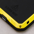 Чехол Love Mei до iPhone 12, armored with glass, жёлтый