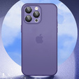 Ultra Slim чохол для iPhone 15 Pro, прозорий / фіолетовий