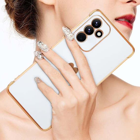 Чохол для Samsung Galaxy A25 5G, Electro heart, білий + Full Glue Ceramic Glass