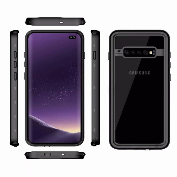 Водонепроникний чохол IP68 для Samsung Galaxy S10, Redpepper, чорний