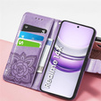 Откидной чехол для Realme 14X / Realme C75, Butterfly, фиолетовый