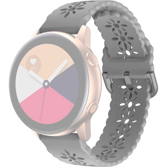 Силиконовый ремешок 20mm Soft Hollowed-out, Grey