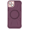 Чехол для iPhone 15, ERBORD Armor Mag, бордовый