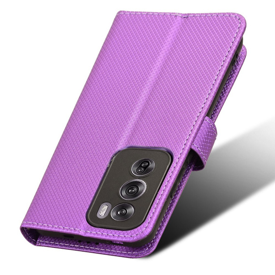 Чохол-книжка для Oppo Reno 12, Wallet Smart Magnet, фіолетовий