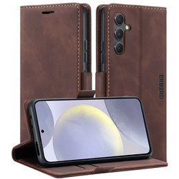 Чохол для Samsung Galaxy S24, ERBORD Vintage, гаманець з клапаном, кава