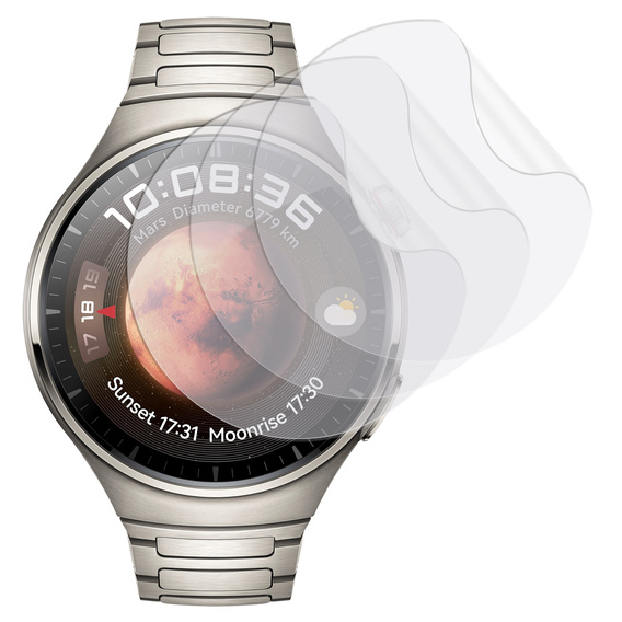3x ERBORD Гідрогелева фольга для Huawei Watch 4 Pro