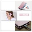 Флип-кейс CASEME для Samsung Galaxy S21, Waxy Textured, розовый