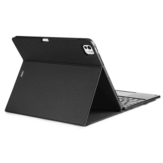 Чохол + клавіатура Apple iPad Pro 13" 7 gen. 2024, Dux Ducis TouchPad Leather Pen Slot, чорний