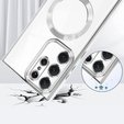 Чехол до Samsung Galaxy S23 Ultra, MagSafe Hybrid, серебряный