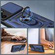 Чехол NOX Camera Slide Samsung Galaxy S25 FE, CamShield Slide, синий