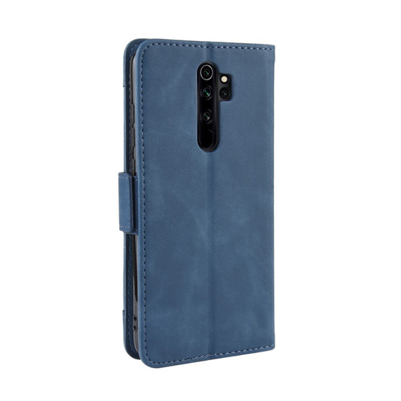 Футляр з клапаном для Xiaomi Redmi Note 8 Pro, Card Slot, темно-синій