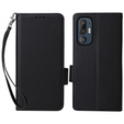 Чoхол до HTC U24 Pro 5G, Wallet Litchi Leather, чорний