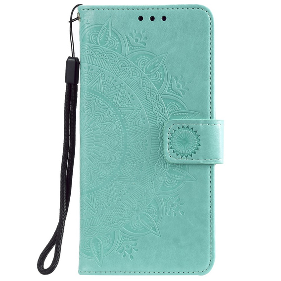 Откидной чехол для Oppo Reno6 5G, Mandala, зелёный