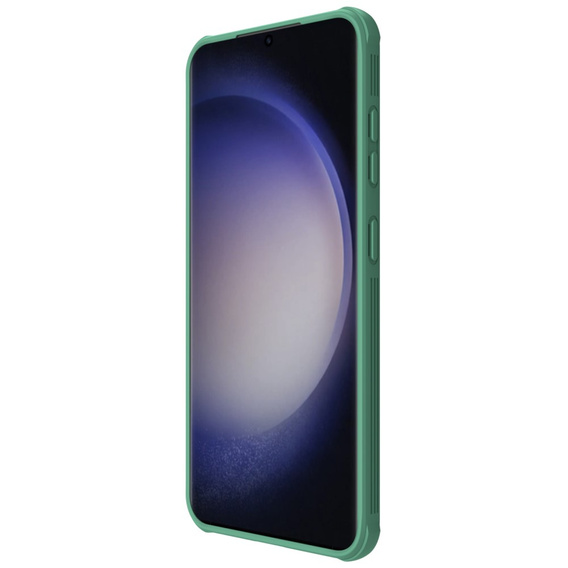 Чехол NILLKIN для Samsung Galaxy S24, силиконовый чехол CamShield для MagSafe, зелёный