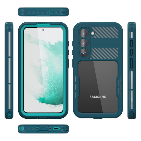 Водонепроникний чохол IP68 для Samsung Galaxy S23 Plus, зелений